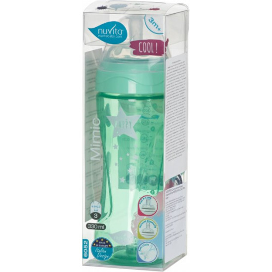 Baby Anti-colic bottle Nuvita NV6052 Mimic Cool 330ml green (NV6052GREEN) Baby Anti-colic bottle Nuvita NV6052 Mimic Cool 330ml green (NV6052GREEN)