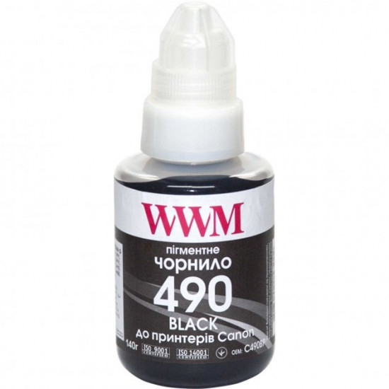 Ink for Canon GI-490Y Yellow 0666C001 WWM 490 Black 140g C490BP Ink for Canon GI-490Y Yellow 0666C001 WWM 490 Black 140g C490BP