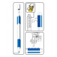 IQ LEGO® 2.0 Gel Pen with Minifigure, Blue (52600) IQ LEGO® 2.0 Gel Pen with Minifigure, Blue (52600)