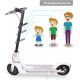Children's handle, Handlebar for electric scooter Xiaomi, Segway, Ninebot and others, universal, blue Children's handle, Handlebar for electric scooter Xiaomi, Segway, Ninebot and others, universal, blue