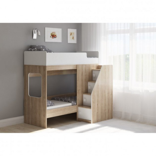 Bunk bed 3012 KidsBunkBed color white + sonoma oak 1790? 1258? 1677 mm Bunk bed 3012 KidsBunkBed color white + sonoma oak 1790? 1258? 1677 mm