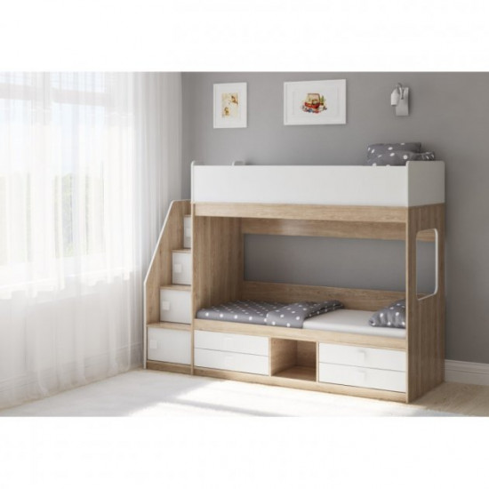 Bunk bed 301367 KidsBunkBed color white + sonoma oak 2246? 802? 1677 mm Bunk bed 301367 KidsBunkBed color white + sonoma oak 2246? 802? 1677 mm