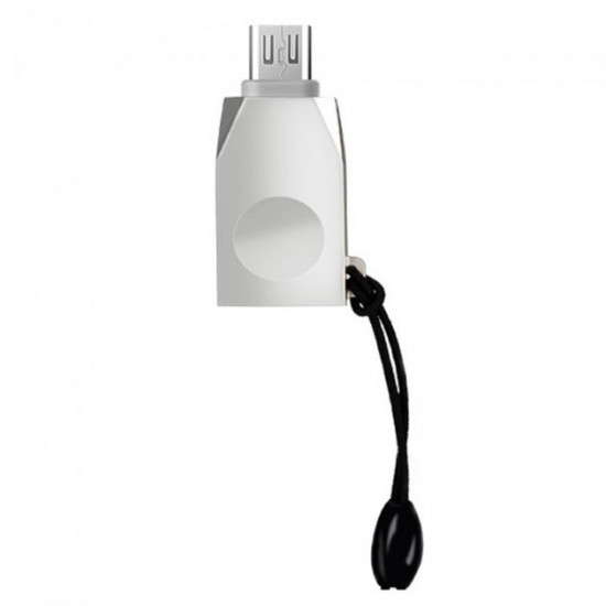Адаптер переходник Hoco UA10 USB to Micro USB OTG USB3.0 Silver (UA10) Адаптер переходник Hoco UA10 USB to Micro USB OTG USB3.0 Silver (UA10)