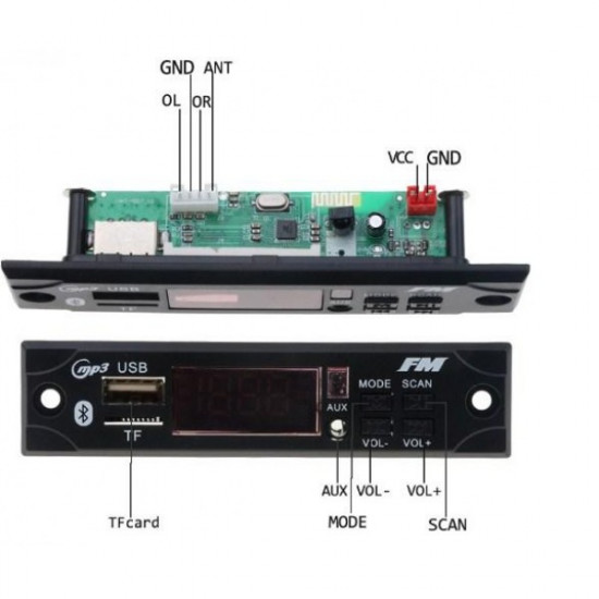 MP3 плеер FGH Автомобильный радиоприёмник Bluetooth AUX USB SD с пультом (1275) MP3 плеер FGH Автомобильный радиоприёмник Bluetooth AUX USB SD с пультом (1275)