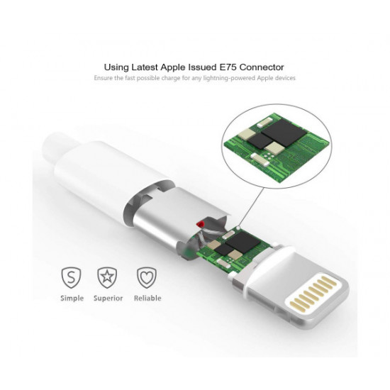  Кабель для iPhone Apple Lightning to USB кабель зарядки для iPad, Айфон 2m