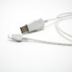 Phone charging cable with LED backlight Iphone lightning 8pin - USB 3.0 white Phone charging cable with LED backlight Iphone lightning 8pin - USB 3.0 white