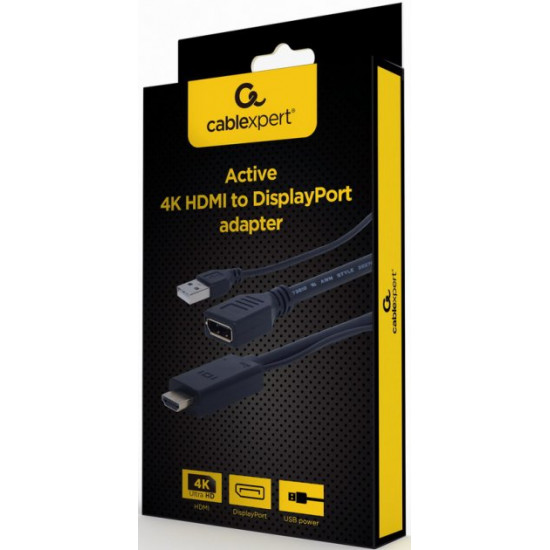Cablexpert DisplayPort to HDMI 0.1 m adapter Black (A-HDMIM-DPF-01) Cablexpert DisplayPort to HDMI 0.1 m adapter Black (A-HDMIM-DPF-01)