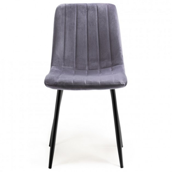 Стілець HATTA Petty Velvet Сірий Стілець HATTA Petty Velvet Сірий