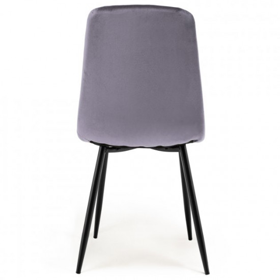 Стілець HATTA Petty Velvet Сірий Стілець HATTA Petty Velvet Сірий