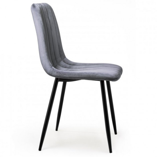Стілець HATTA Petty Velvet Сірий Стілець HATTA Petty Velvet Сірий