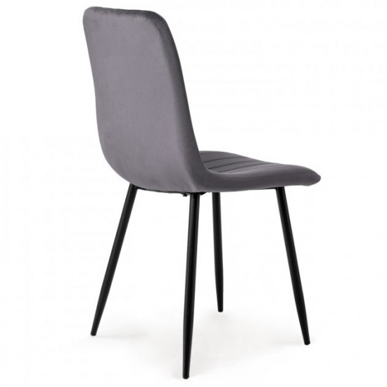 Стілець HATTA Petty Velvet Сірий Стілець HATTA Petty Velvet Сірий