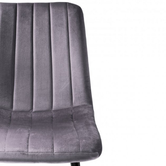 Стілець HATTA Petty Velvet Сірий Стілець HATTA Petty Velvet Сірий