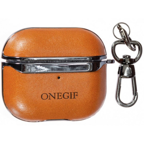 Чохол Onegif Hobo на Apple AirPods 3 2021 коричневий Чохол Onegif Hobo на Apple AirPods 3 2021 коричневий