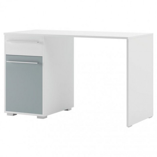 Desk Svit Mebliv Twist 1280*600*760 made of chipboard, color White + Cold blue Desk Svit Mebliv Twist 1280*600*760 made of chipboard, color White + Cold blue
