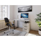 Computer desk, writing desk in loft style, with three drawers concrete W1200|H760|D600 Computer desk, writing desk in loft style, with three drawers concrete W1200|H760|D600