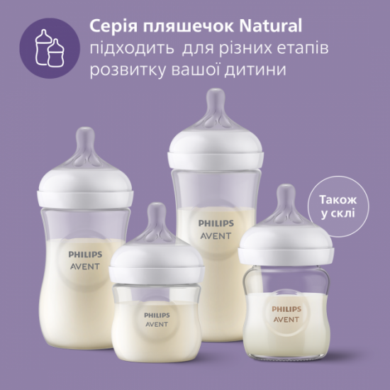 Пляшечка для годування Philips Avent Natural 260 мл (SCF033/17) (8710103876397) Пляшечка для годування Philips Avent Natural 260 мл (SCF033/17) (8710103876397)
