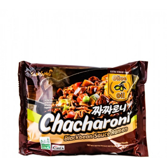 Лапша быстрого приготовления с соусом из черных соевых бобов Chacharoni SamYang 140 г Лапша быстрого приготовления с соусом из черных соевых бобов Chacharoni SamYang 140 г