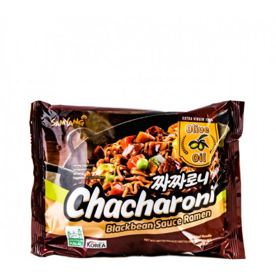 Лапша быстрого приготовления с соусом из черных соевых бобов Chacharoni SamYang 140 г Лапша быстрого приготовления с соусом из черных соевых бобов Chacharoni SamYang 140 г