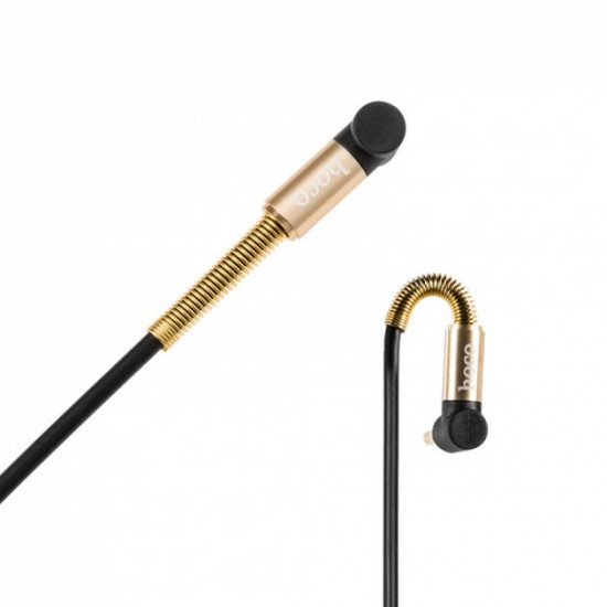 Кабель AUX Hoco UPA02 With Mic (2m) black Кабель AUX Hoco UPA02 With Mic (2m) black
