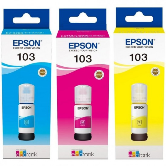 Чорнило для Epson L3150 Epson 103 C/M/Y SET103C/M/Y Чорнило для Epson L3150 Epson 103 C/M/Y SET103C/M/Y