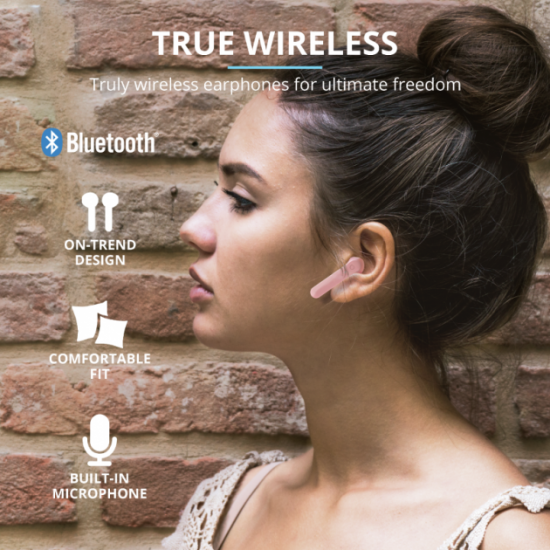 Наушники Trust Primo Touch True Wireless Mic Pink (23782) Наушники Trust Primo Touch True Wireless Mic Pink (23782)