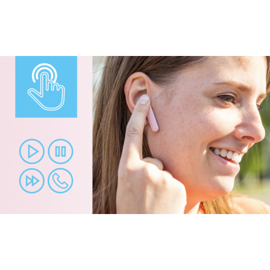 Наушники Trust Primo Touch True Wireless Mic Pink (23782) Наушники Trust Primo Touch True Wireless Mic Pink (23782)
