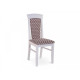 Wooden chair with soft seat and backrest ZHUR-4 (white) Wooden chair with soft seat and backrest ZHUR-4 (white)
