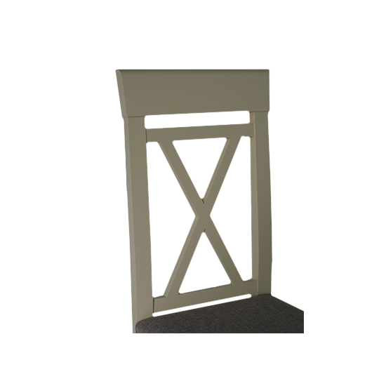 Wooden chair with soft seat ZHUR-18 (vanilla) Wooden chair with soft seat ZHUR-18 (vanilla)