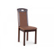 Wooden chair with soft seat and back TURIN (dark walnut) Wooden chair with soft seat and back TURIN (dark walnut)