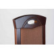 Wooden chair with soft seat and back TURIN (dark walnut) Wooden chair with soft seat and back TURIN (dark walnut)