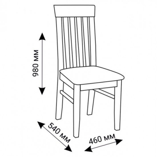 Wooden chair with soft seat ZHUR-17 Wooden chair with soft seat ZHUR-17