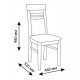Wooden chair with soft seat and back ZHUR-2 (vanilla) Wooden chair with soft seat and back ZHUR-2 (vanilla)