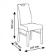 Wooden chair with soft seat and backrest RUBIN Wooden chair with soft seat and backrest RUBIN