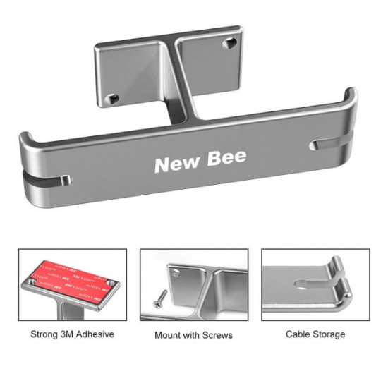 Держатель для наушников New Bee NB-Z5 Silver Держатель для наушников New Bee NB-Z5 Silver