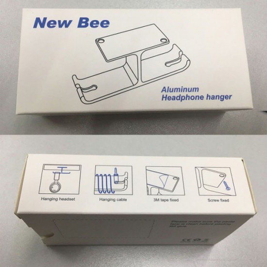 Тримач для навушників New Bee NB-Z5 Black Тримач для навушників New Bee NB-Z5 Black