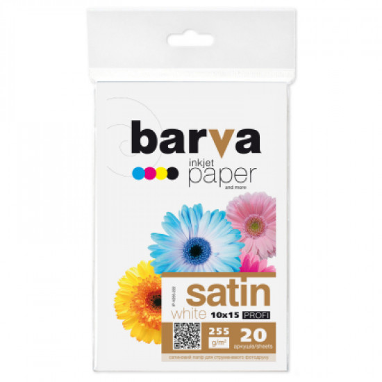 Бумага Barva 10x15, 255 g/m2, PROFI, 20арк, satin (V255-222) Бумага Barva 10x15, 255 g/m2, PROFI, 20арк, satin (V255-222)