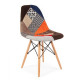 Upholstered chair Tower Wood P Fabric 82x46x42 cm Patchwork (SDM16WSF) Upholstered chair Tower Wood P Fabric 82x46x42 cm Patchwork (SDM16WSF)