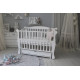 Кровать детская Baby Comfort ЛД10 белая с ящиком и резьбой Кровать детская Baby Comfort ЛД10 белая с ящиком и резьбой