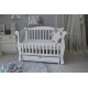 Кровать детская Baby Comfort ЛД10 белая с ящиком и резьбой Кровать детская Baby Comfort ЛД10 белая с ящиком и резьбой