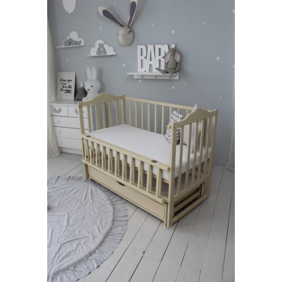 Кровать детская Baby Comfort ЛД3 слоновая кость с ящиком Кровать детская Baby Comfort ЛД3 слоновая кость с ящиком
