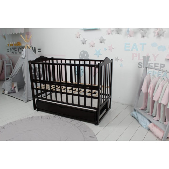 Кровать детская Baby Comfort ЛД3 венге с ящиком Кровать детская Baby Comfort ЛД3 венге с ящиком