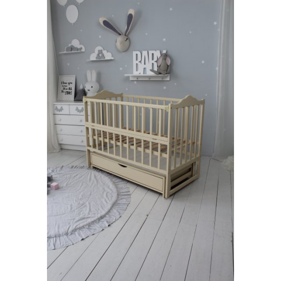Кровать детская Baby Comfort ЛД3 слоновая кость с ящиком Кровать детская Baby Comfort ЛД3 слоновая кость с ящиком
