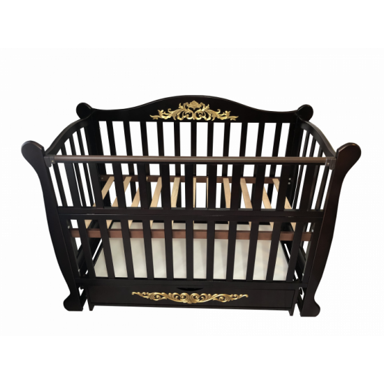  Кровать детская Baby Comfort Лотос с ящиком венге