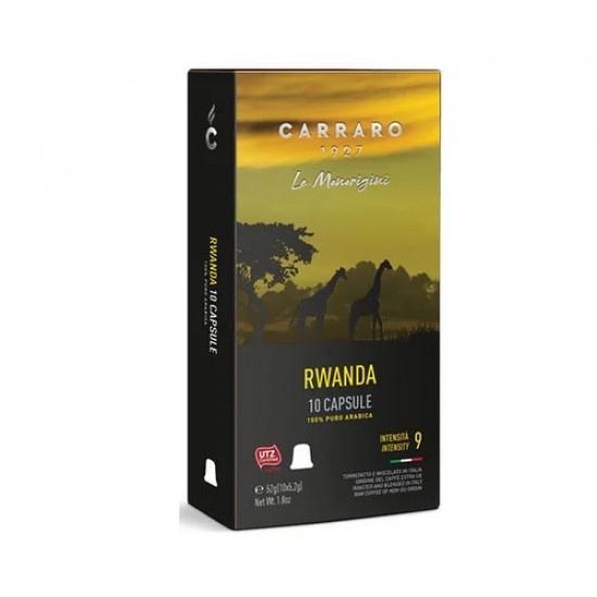 Кофе в капсулах Carraro Rwanda, 10 капсул Nespresso Кофе в капсулах Carraro Rwanda, 10 капсул Nespresso