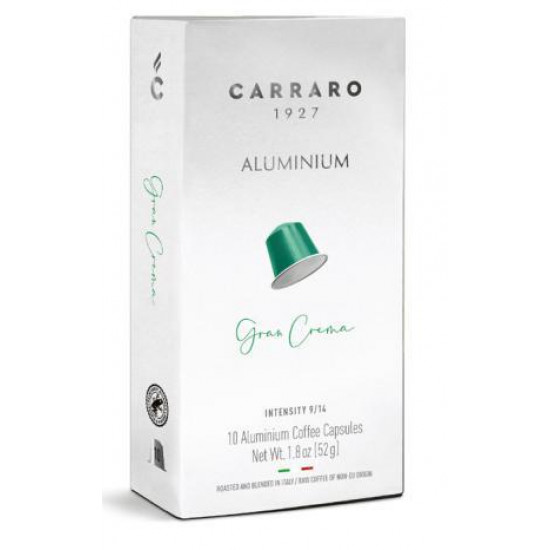 Кофе в капсулах Carraro Gran Crema, 10 капсул алюминиевых Nespresso Кофе в капсулах Carraro Gran Crema, 10 капсул алюминиевых Nespresso