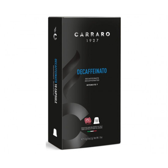 Кофе в капсулах Carraro Decaffeinato, 10 капсул Nespresso Кофе в капсулах Carraro Decaffeinato, 10 капсул Nespresso
