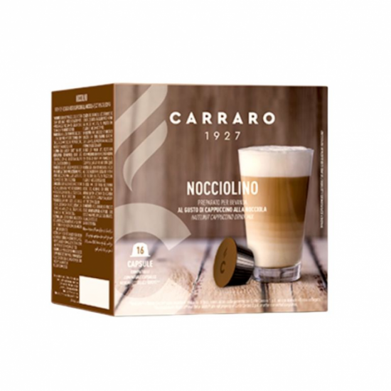 Напиток в капсулах Carraro Nocciolino, 16 капсул Dolce Gusto Напиток в капсулах Carraro Nocciolino, 16 капсул Dolce Gusto