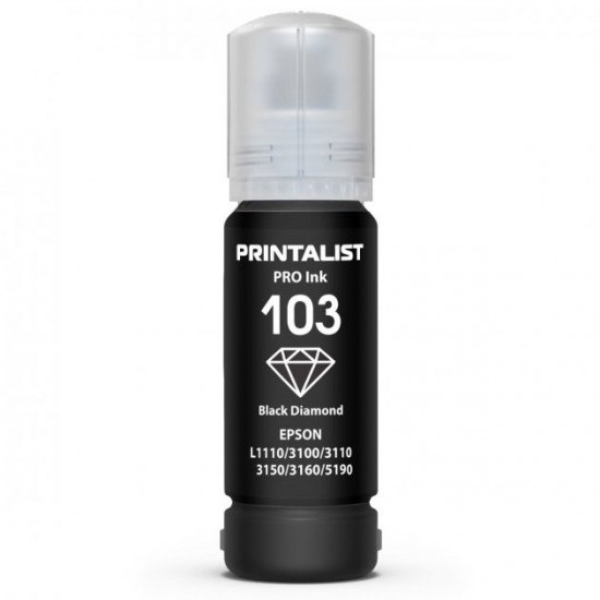 Чорнило для Epson L3151 PRINTALIST 103 Black 70г PL103BK Чорнило для Epson L3151 PRINTALIST 103 Black 70г PL103BK