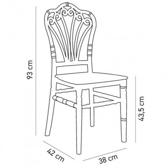 Chair Tilia Flora white ivory Chair Tilia Flora white ivory