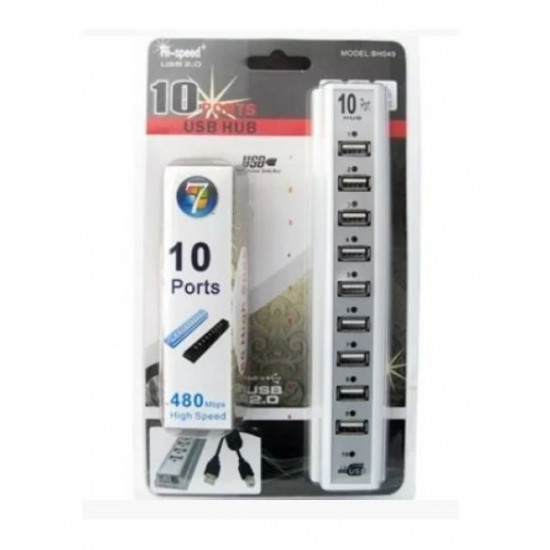 Розгалужувач USB HUB на 10 PORTS 220V Розгалужувач USB HUB на 10 PORTS 220V